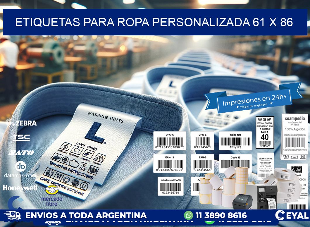 ETIQUETAS PARA ROPA PERSONALIZADA 61 x 86