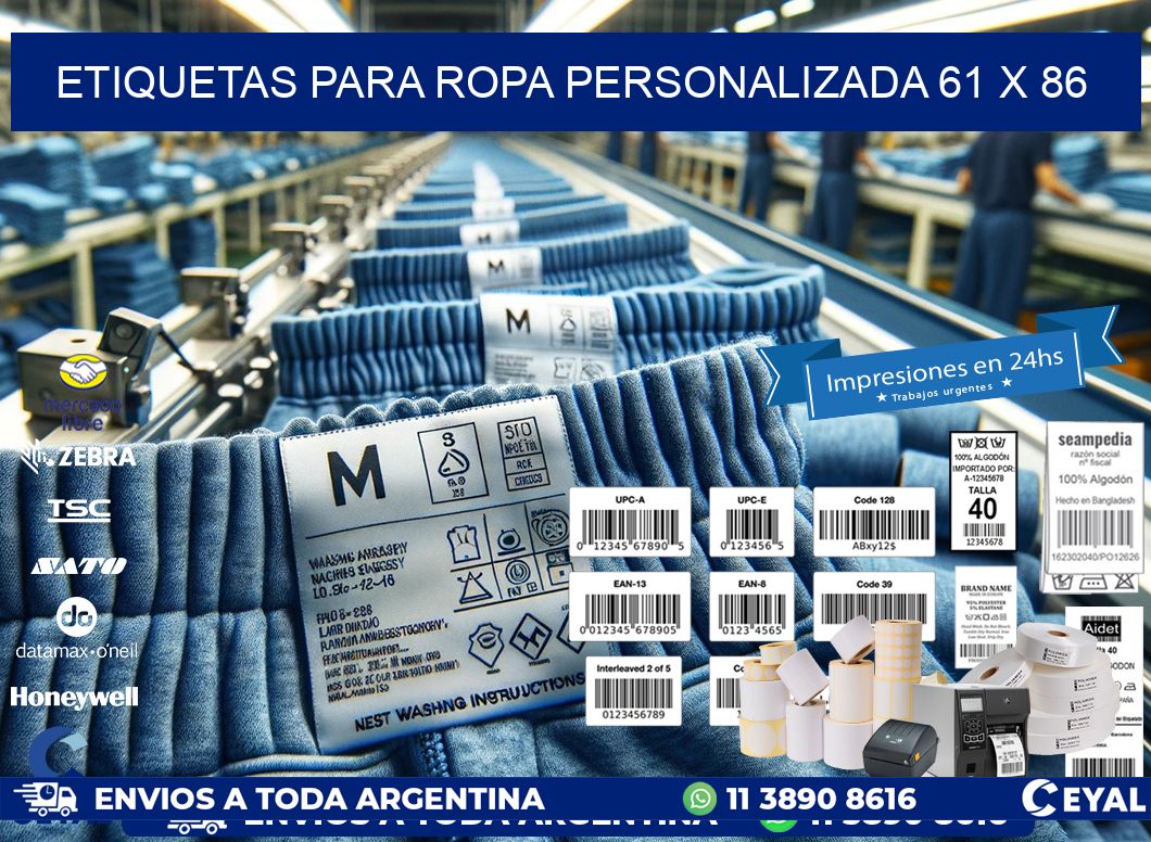 ETIQUETAS PARA ROPA PERSONALIZADA 61 x 86