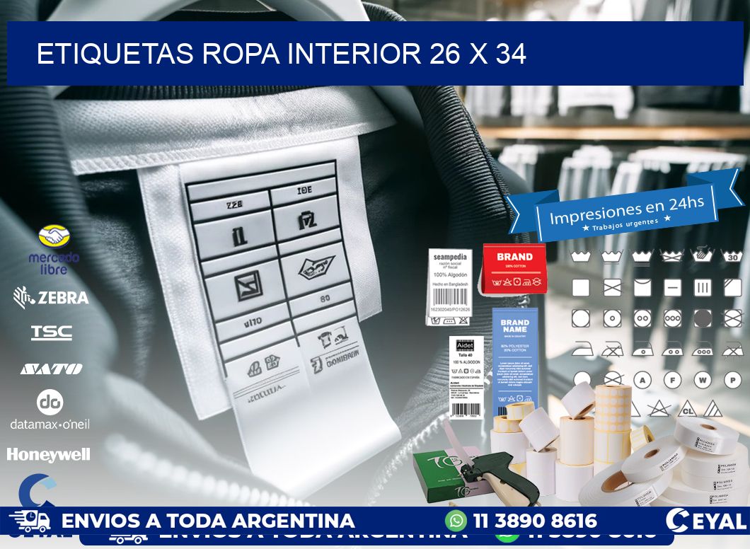 ETIQUETAS ROPA INTERIOR 26 x 34