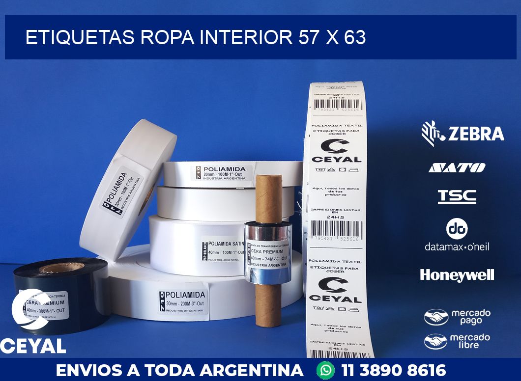ETIQUETAS ROPA INTERIOR 57 x 63