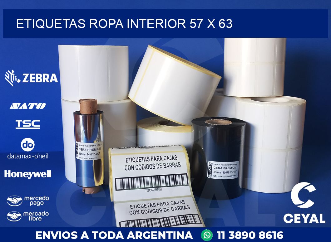 ETIQUETAS ROPA INTERIOR 57 x 63