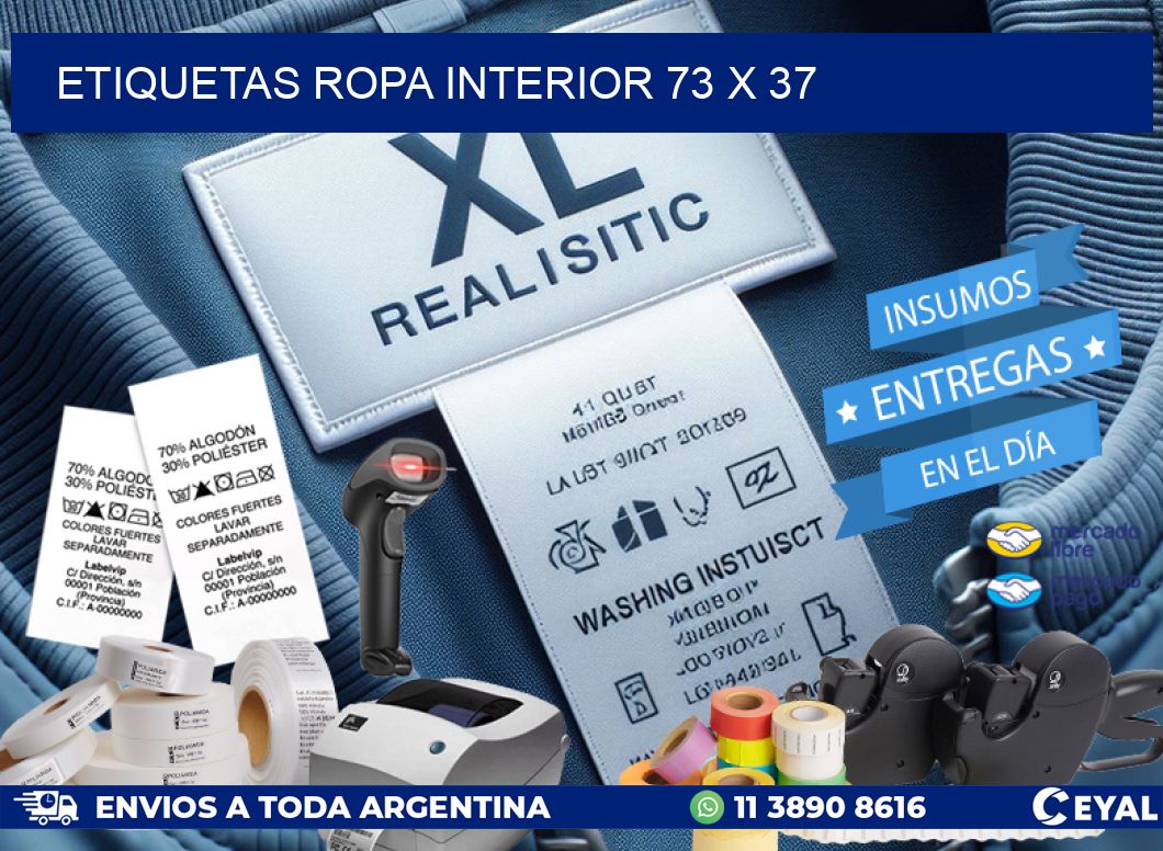 ETIQUETAS ROPA INTERIOR 73 x 37
