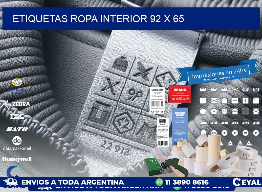 ETIQUETAS ROPA INTERIOR 92 x 65