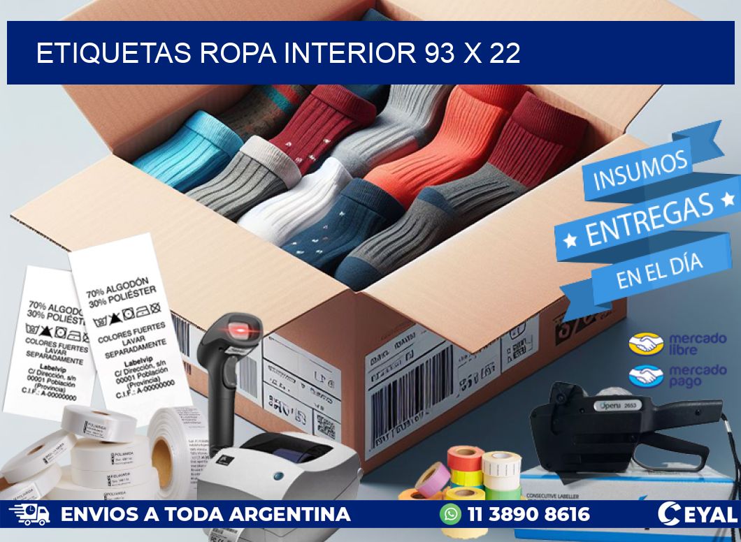 ETIQUETAS ROPA INTERIOR 93 x 22