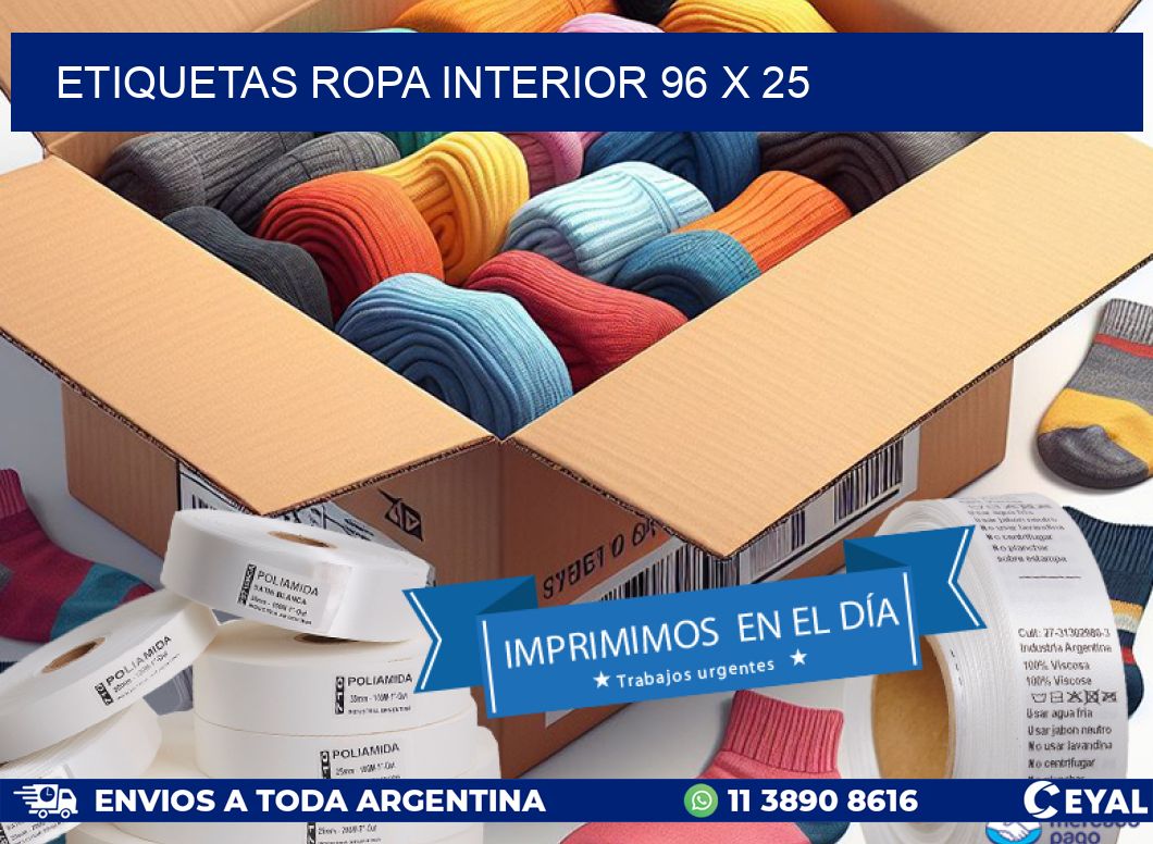 ETIQUETAS ROPA INTERIOR 96 x 25