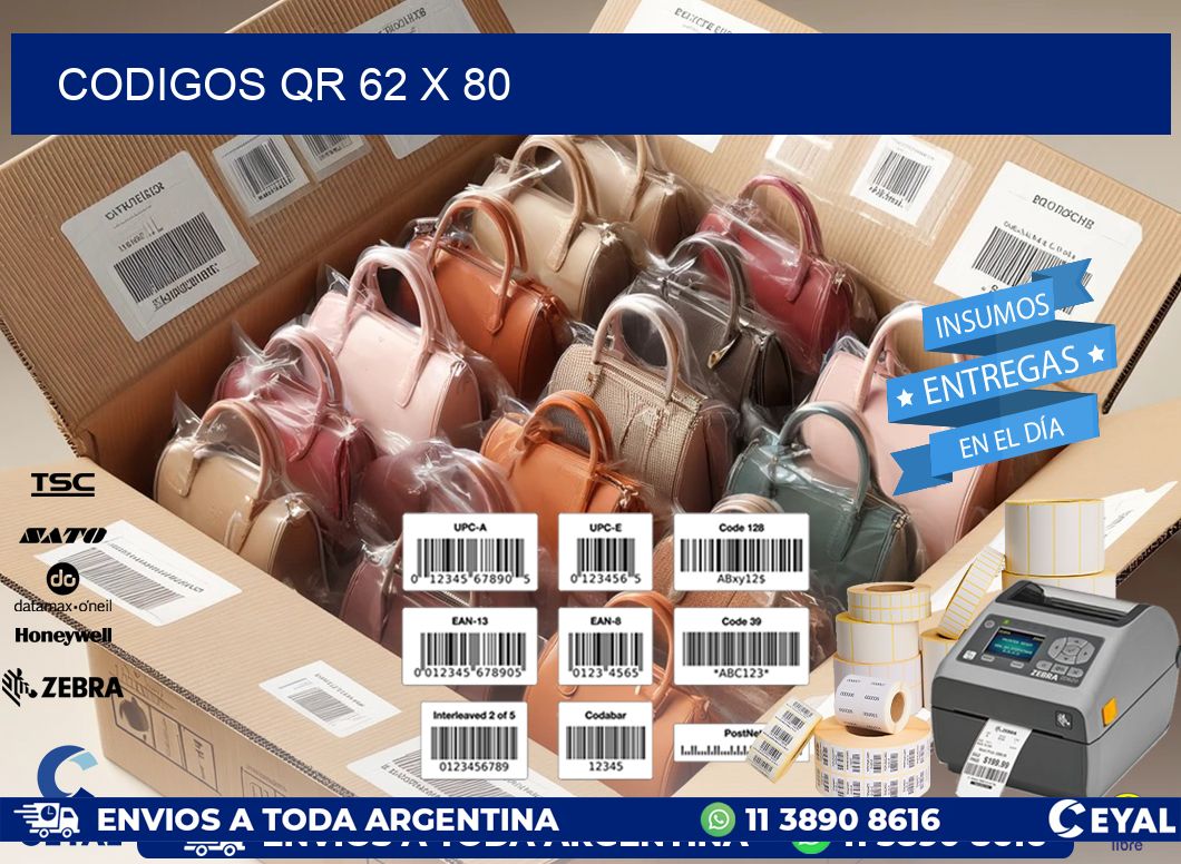 CODIGOS QR 62 x 80