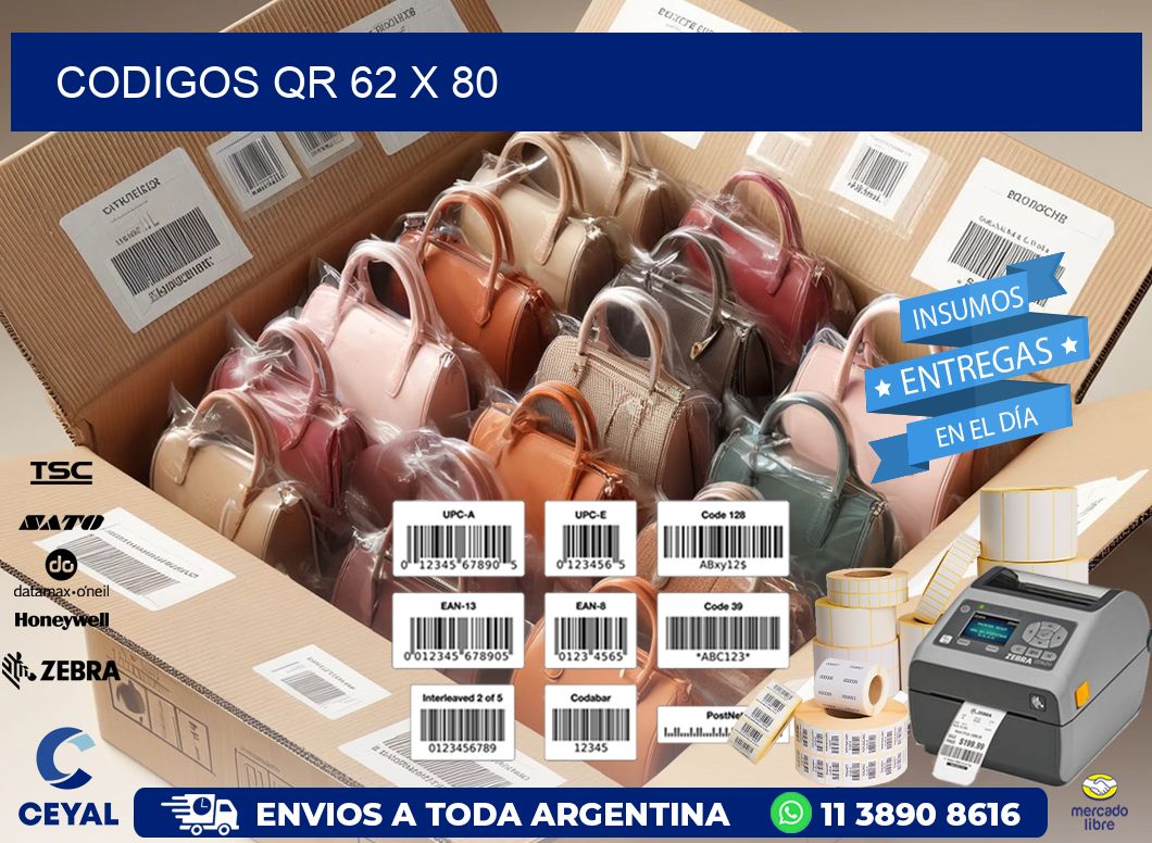 CODIGOS QR 62 x 80