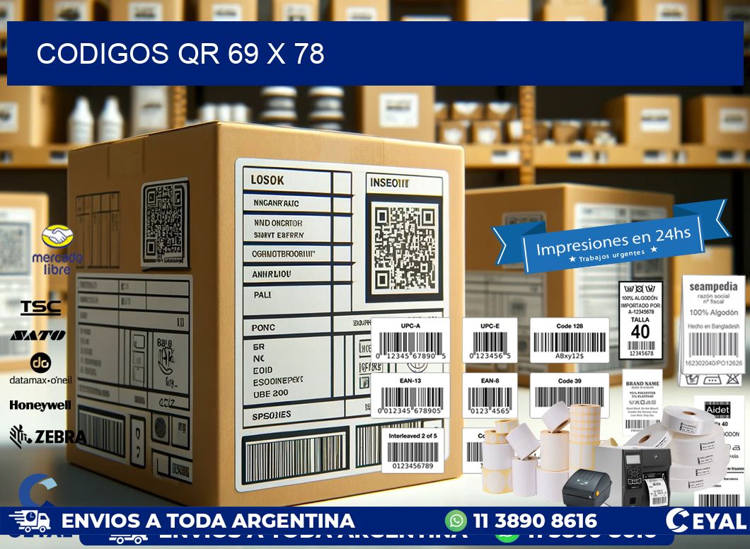 CODIGOS QR 69 x 78