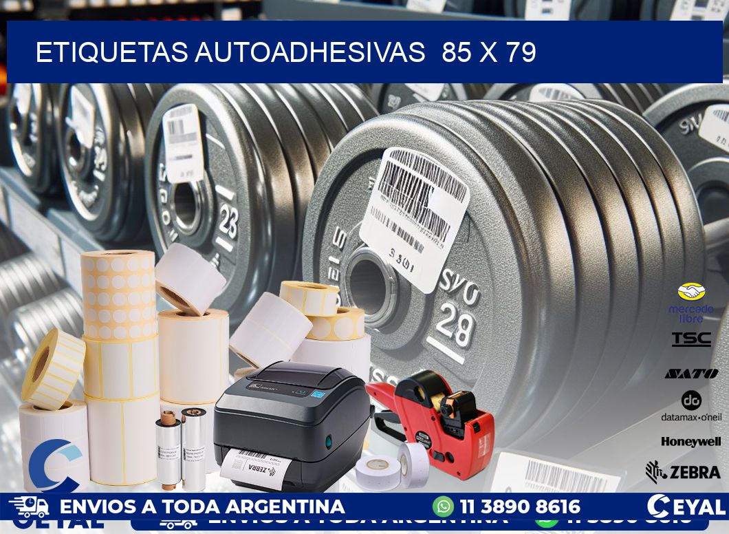 ETIQUETAS AUTOADHESIVAS  85 x 79