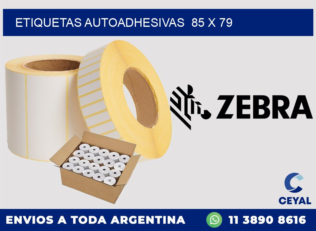 ETIQUETAS AUTOADHESIVAS  85 x 79