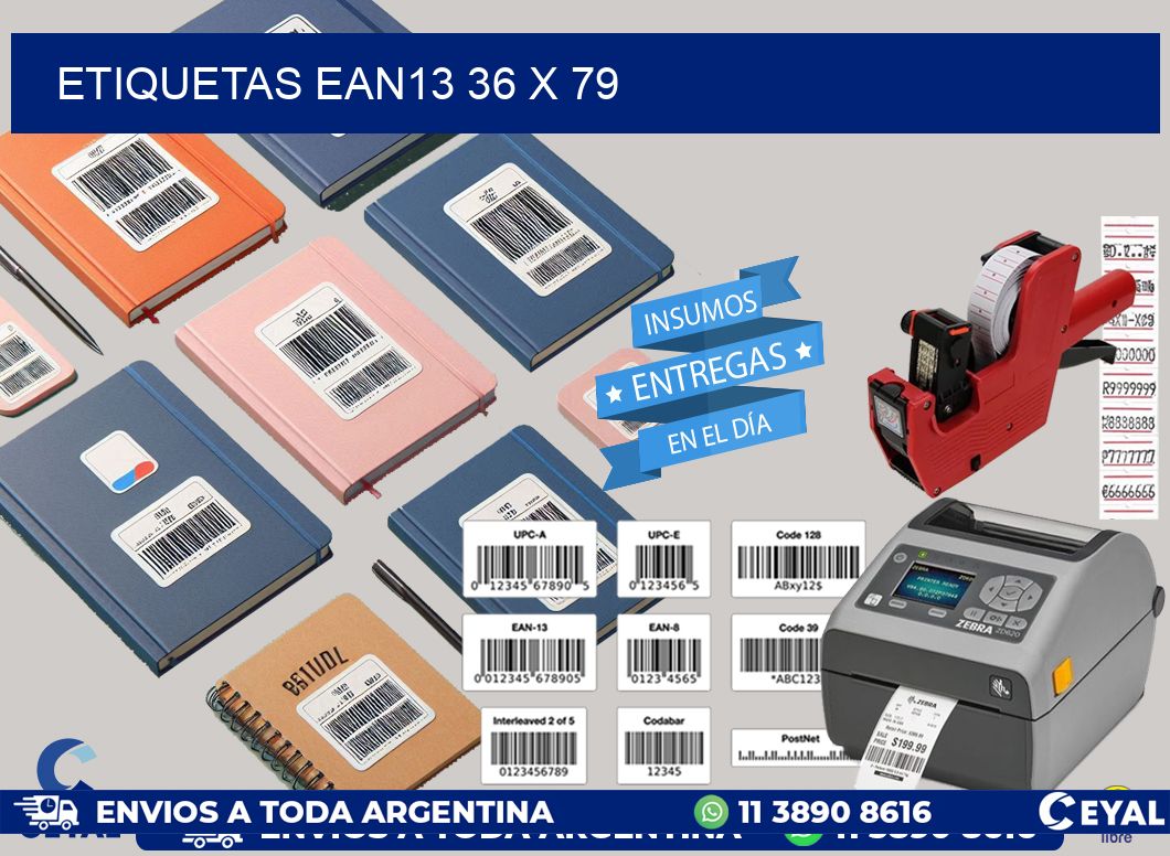 ETIQUETAS EAN13 36 x 79