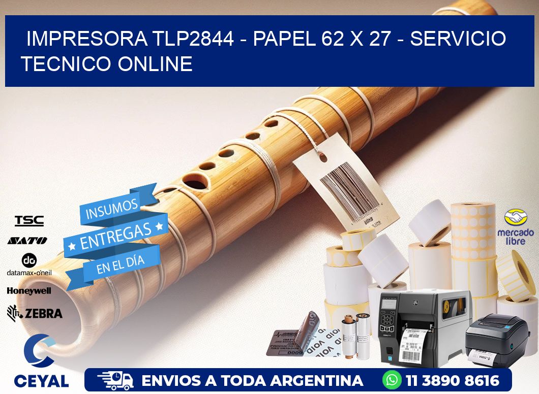 IMPRESORA TLP2844 - PAPEL 62 x 27 - SERVICIO TECNICO ONLINE