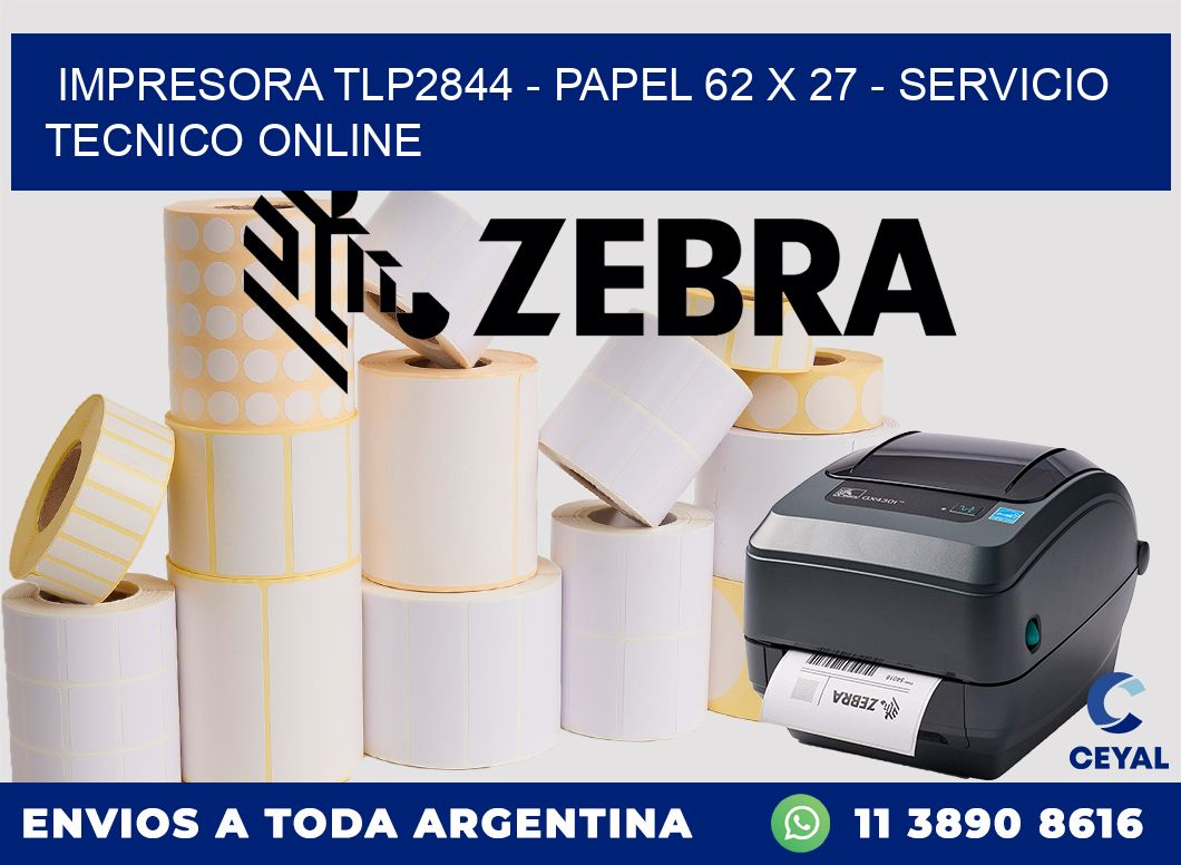IMPRESORA TLP2844 - PAPEL 62 x 27 - SERVICIO TECNICO ONLINE