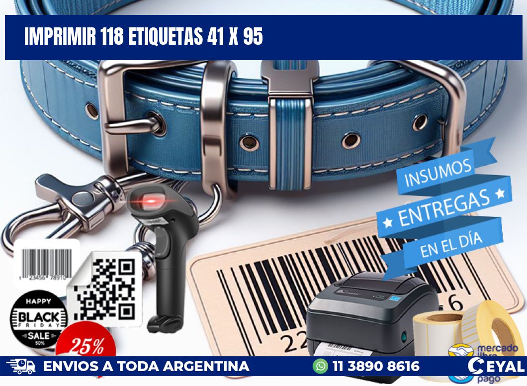 IMPRIMIR 118 ETIQUETAS 41 x 95