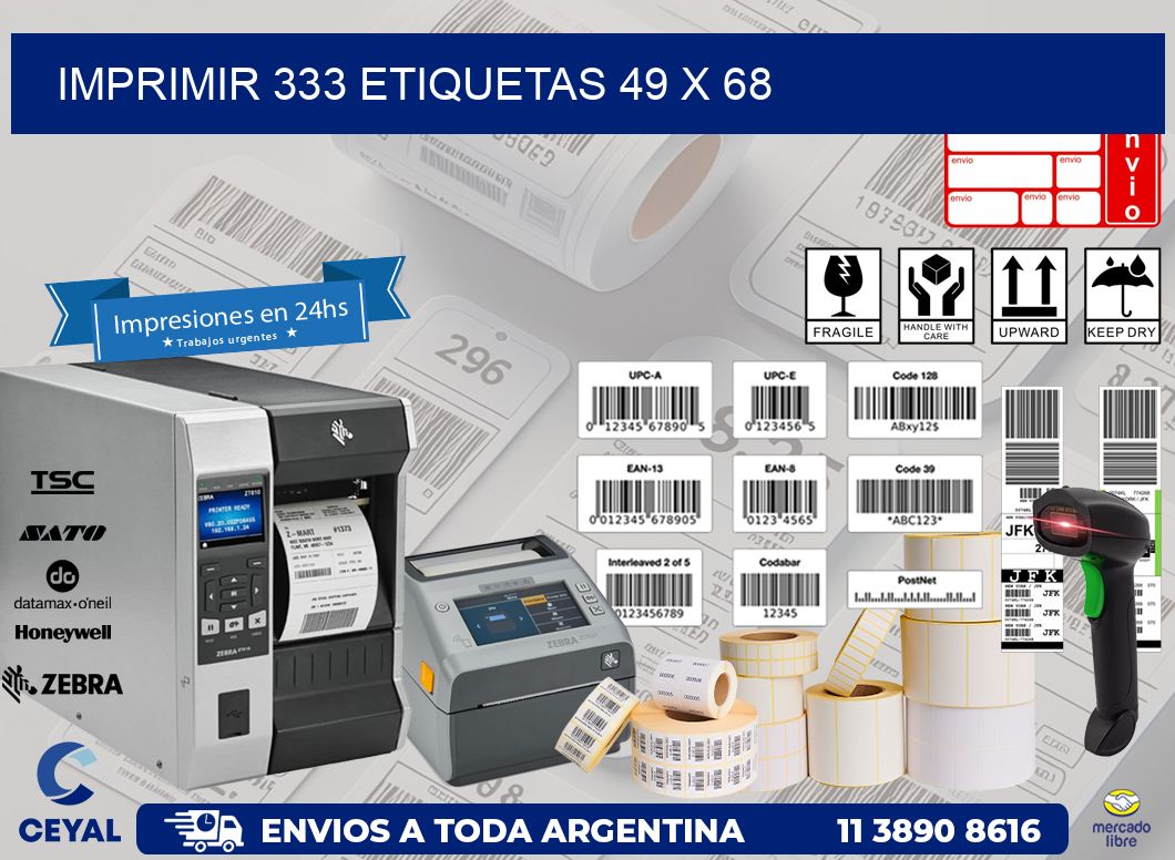 IMPRIMIR 333 ETIQUETAS 49 x 68