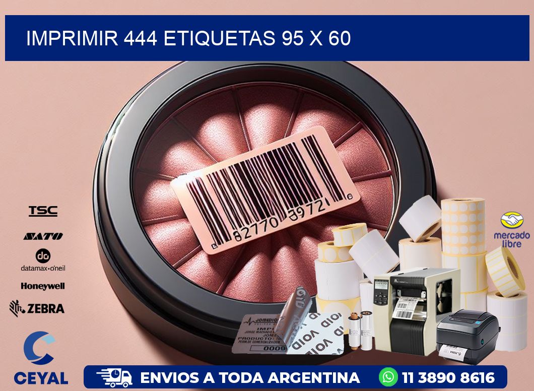 IMPRIMIR 444 ETIQUETAS 95 x 60
