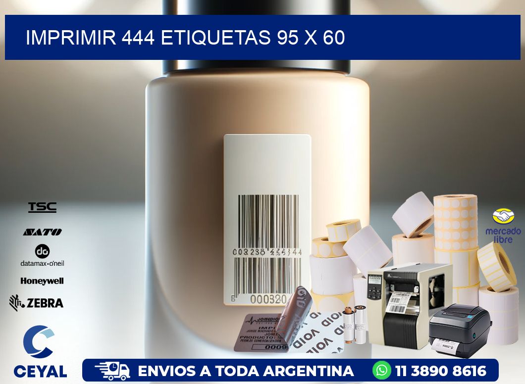IMPRIMIR 444 ETIQUETAS 95 x 60