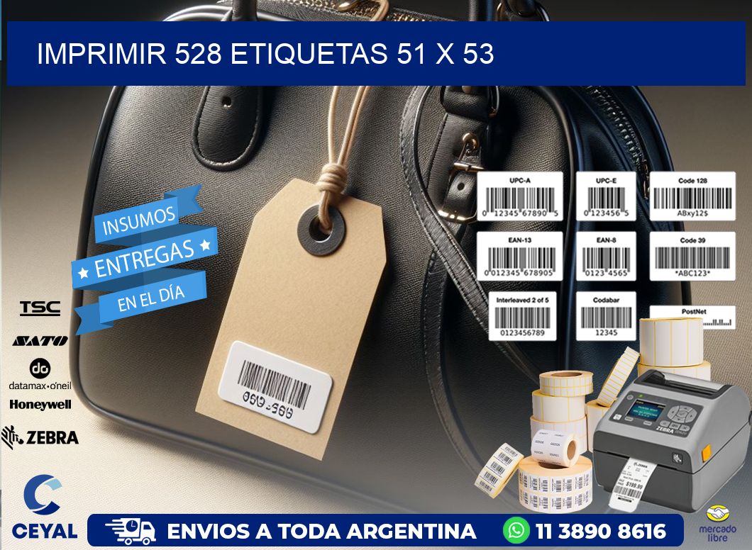 IMPRIMIR 528 ETIQUETAS 51 x 53
