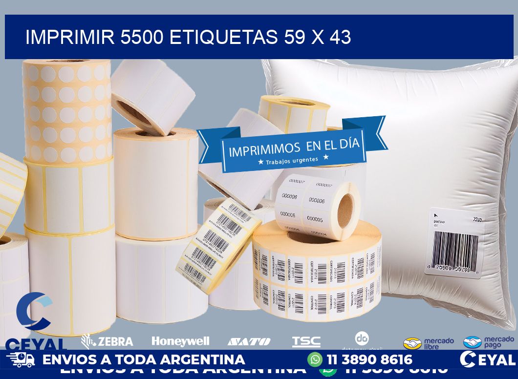 IMPRIMIR 5500 ETIQUETAS 59 x 43