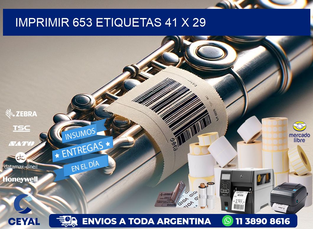 IMPRIMIR 653 ETIQUETAS 41 x 29