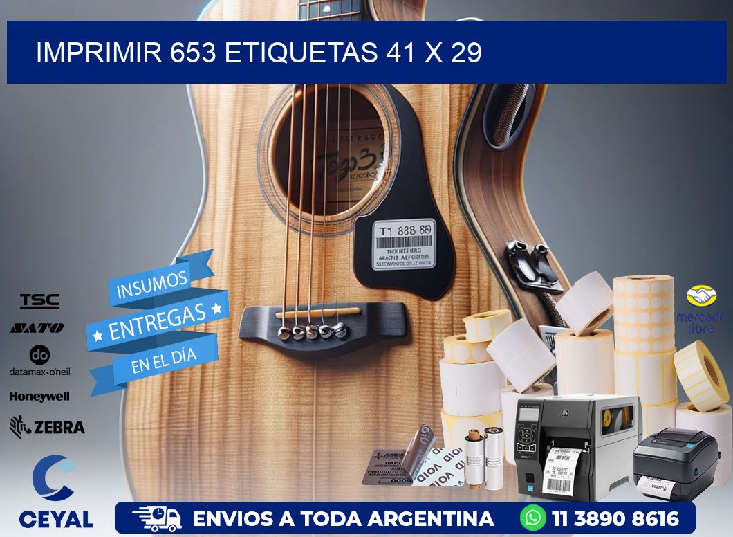 IMPRIMIR 653 ETIQUETAS 41 x 29