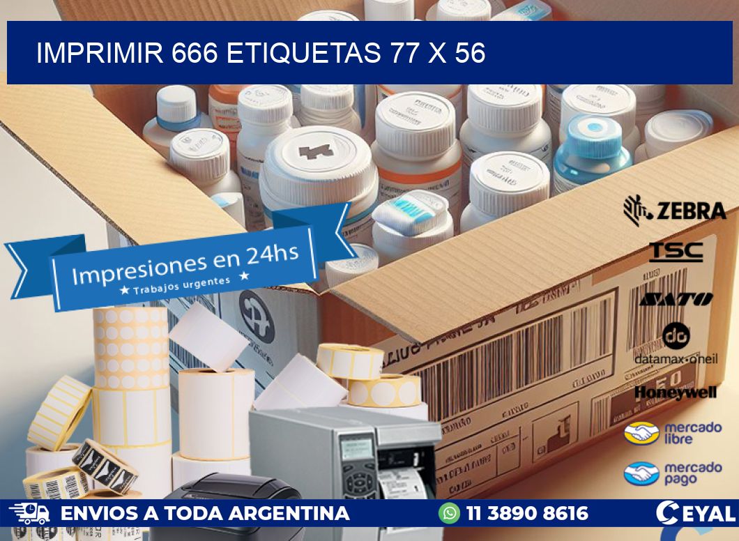 IMPRIMIR 666 ETIQUETAS 77 x 56