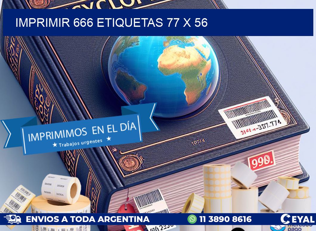 IMPRIMIR 666 ETIQUETAS 77 x 56