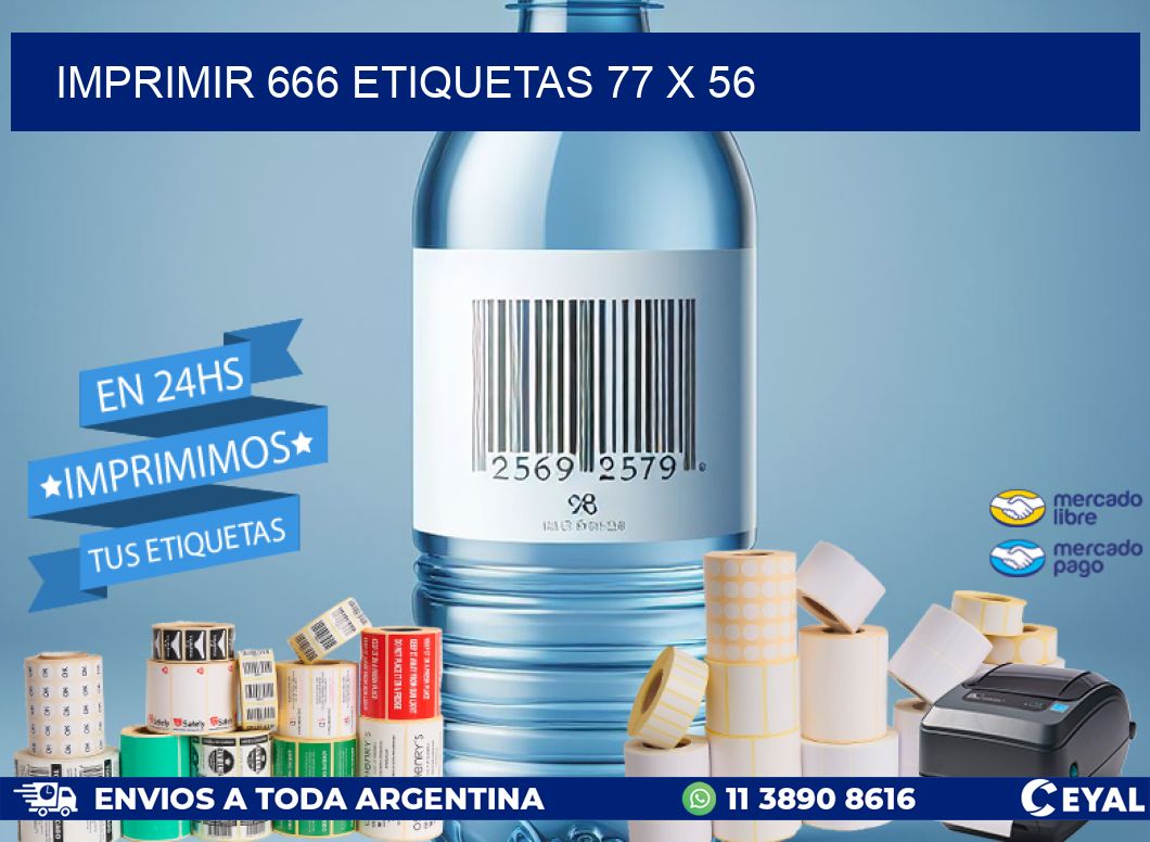 IMPRIMIR 666 ETIQUETAS 77 x 56