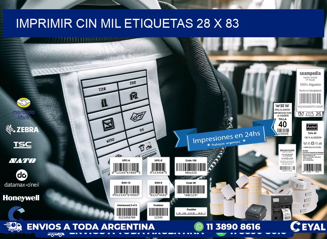 IMPRIMIR CIN MIL ETIQUETAS 28 x 83