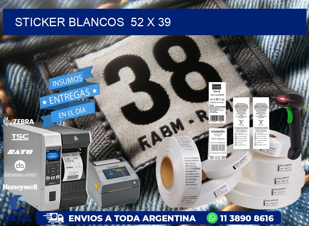 STICKER BLANCOS  52 x 39