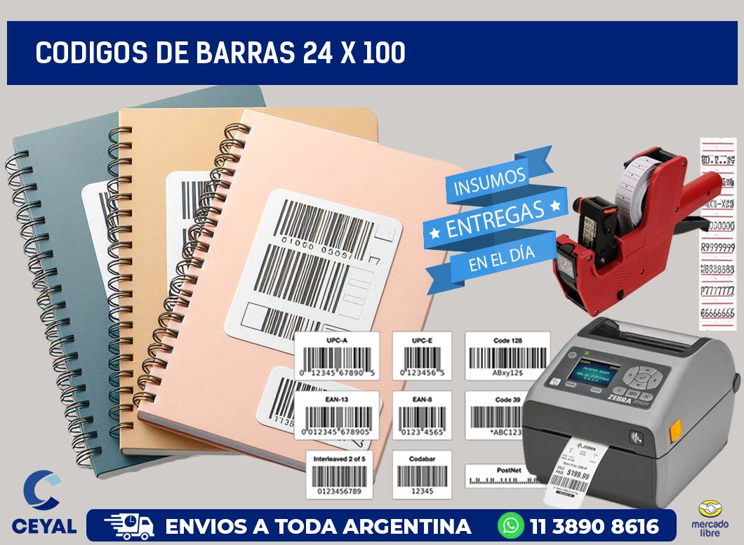 codigos de barras 24 x 100
