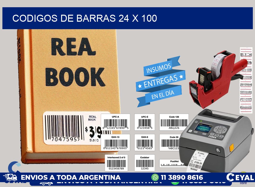 codigos de barras 24 x 100