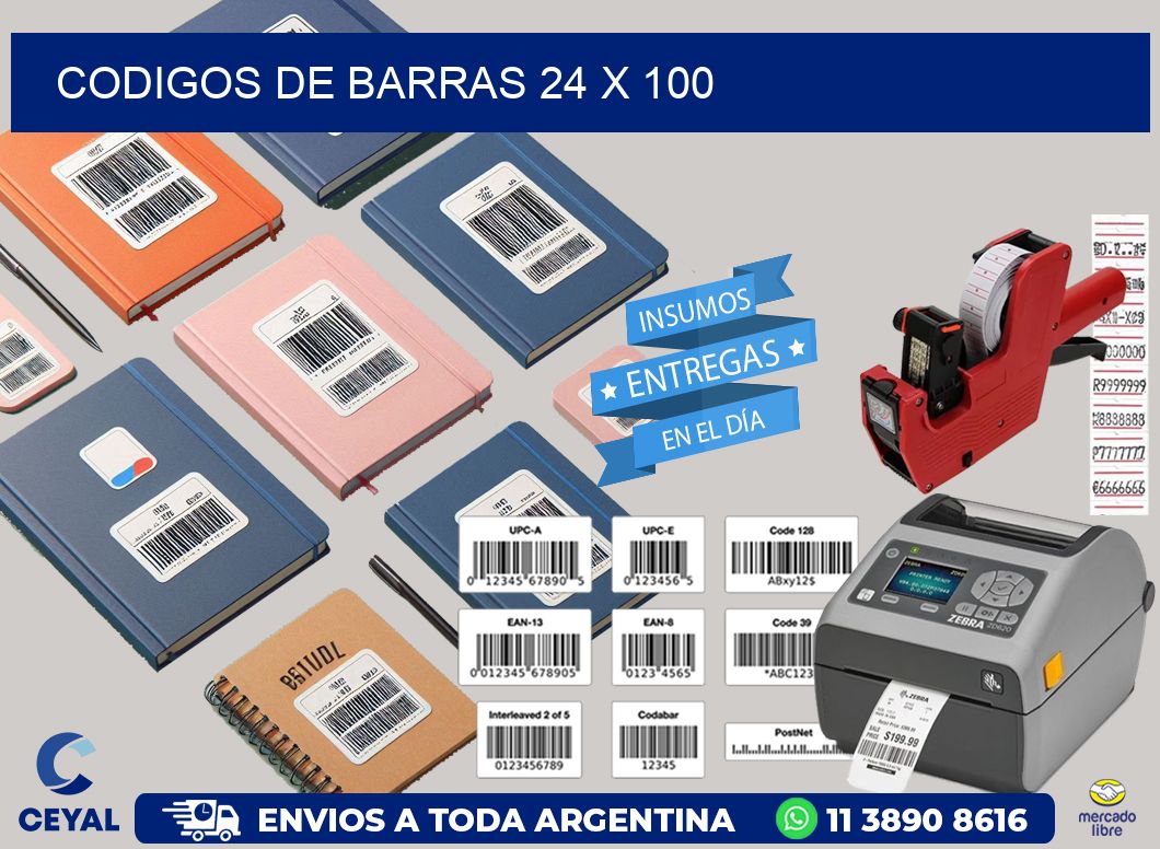 codigos de barras 24 x 100