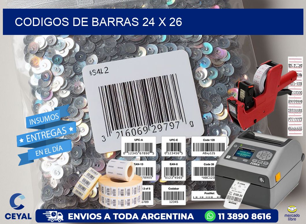 codigos de barras 24 x 26