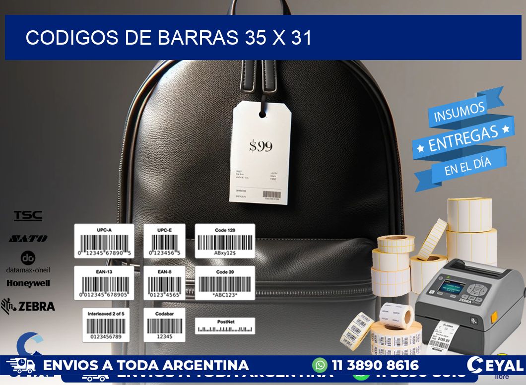codigos de barras 35 x 31