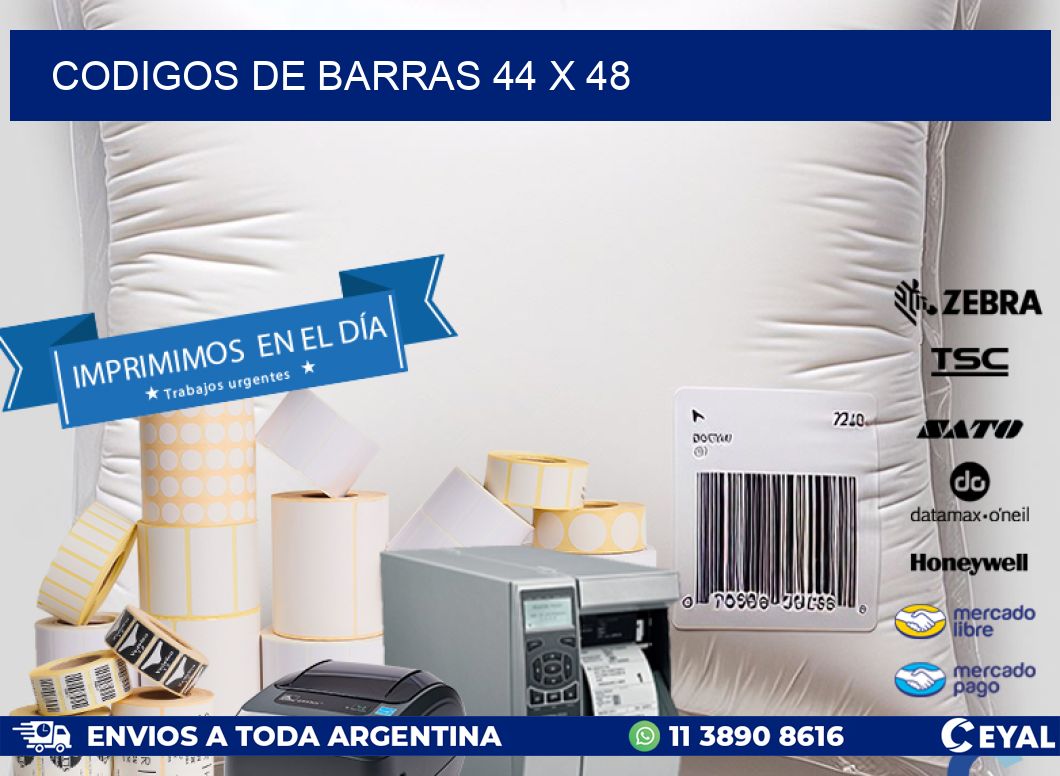 codigos de barras 44 x 48