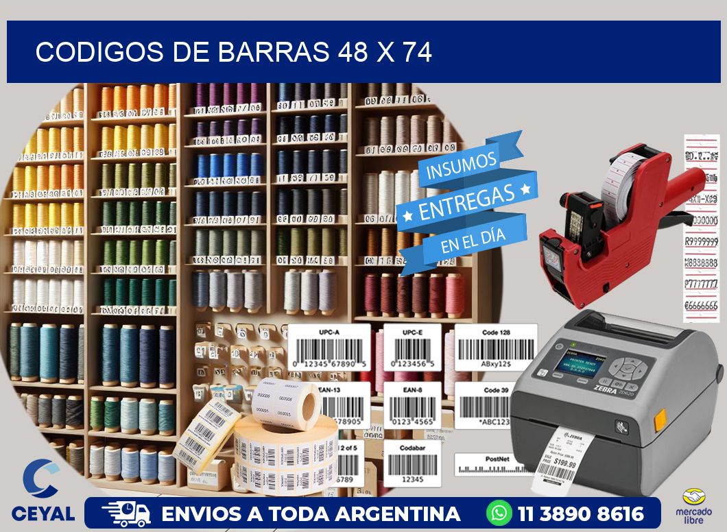 codigos de barras 48 x 74