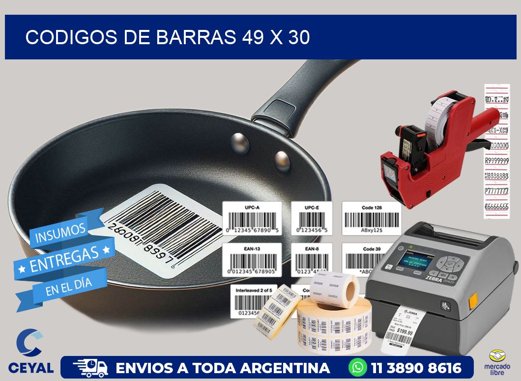 codigos de barras 49 x 30
