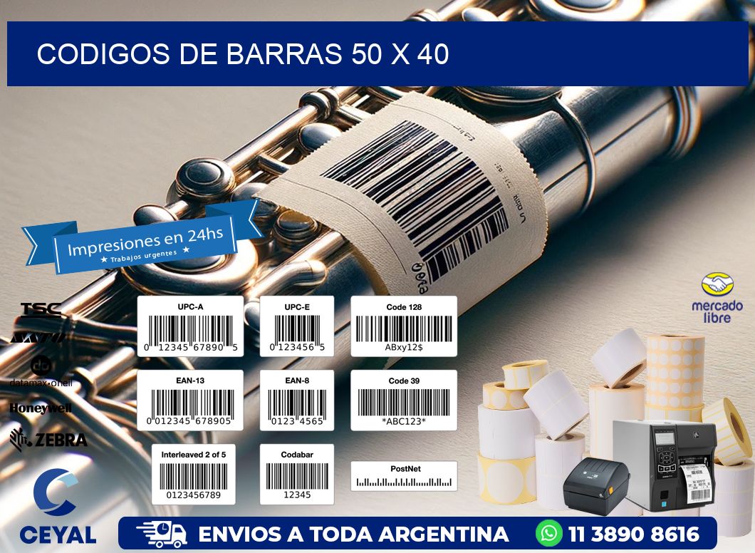 codigos de barras 50 x 40