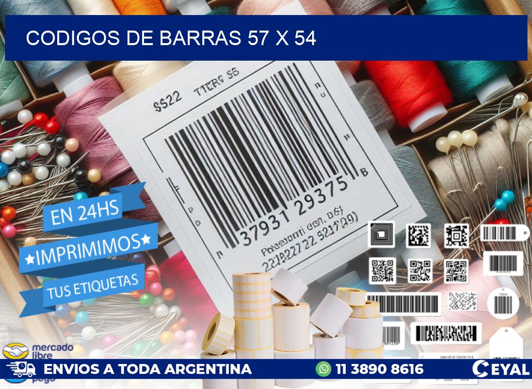 codigos de barras 57 x 54