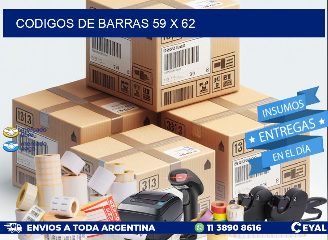 codigos de barras 59 x 62