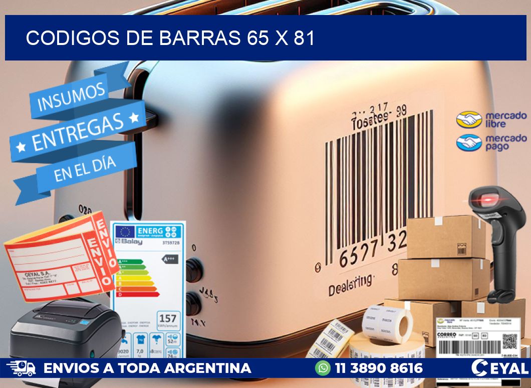 codigos de barras 65 x 81