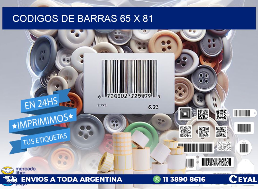 codigos de barras 65 x 81