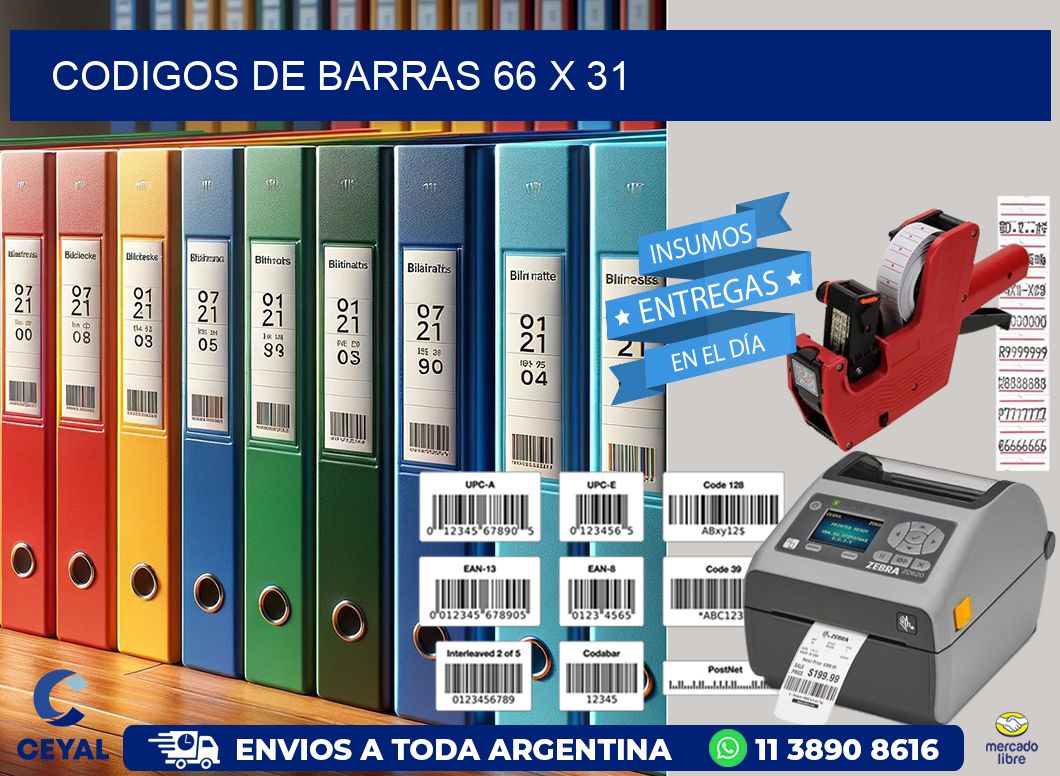 codigos de barras 66 x 31