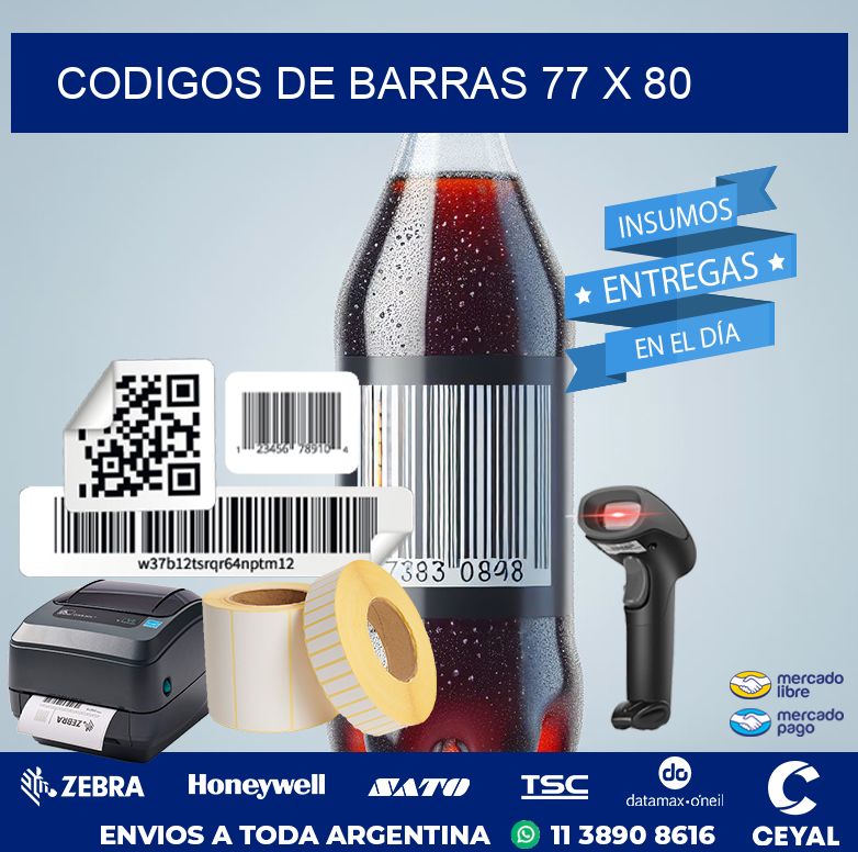 codigos de barras 77 x 80