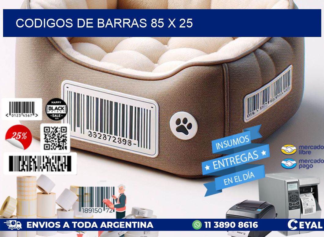 codigos de barras 85 x 25