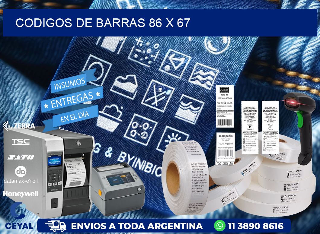 codigos de barras 86 x 67