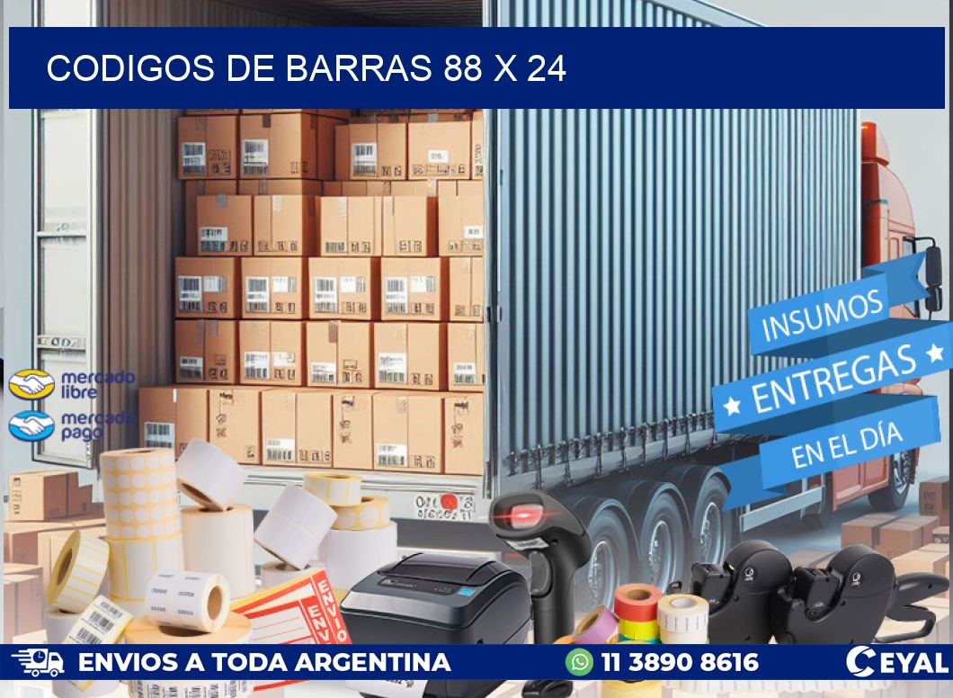 codigos de barras 88 x 24
