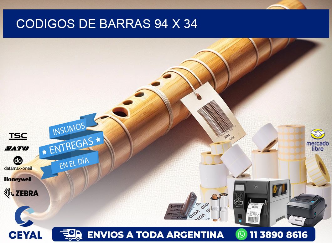 codigos de barras 94 x 34