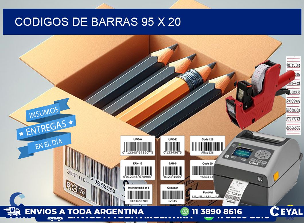 codigos de barras 95 x 20